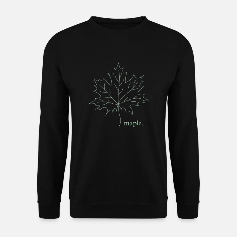 maple. - Unisex Pullover - Schwarz