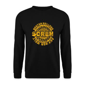 Sören - Sweat-shirt Unisexe - noir - Devant - Alina (178cm) & Michal (187cm)