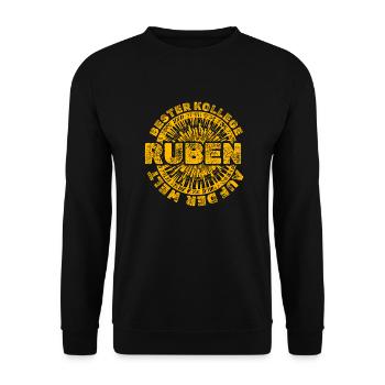 Work Ruben - Unisex Sweatshirt - black - Front - Alina (178cm) & Michal (187cm)
