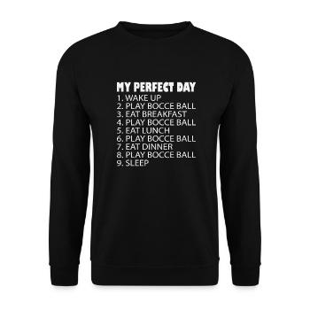 Pétanque Pétanque - Sweat-shirt Unisexe - noir - Devant - Alina (178cm) & Michal (187cm)