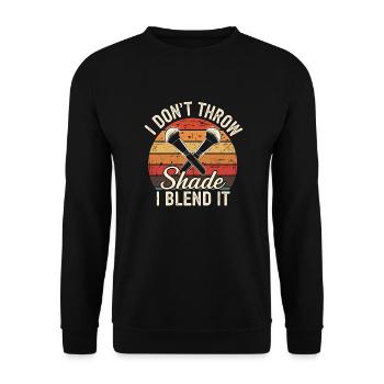 Stylish make-up inspiration in a retro look - Unisex Sweatshirt - black - Front - Alina (178cm) & Michal (187cm)