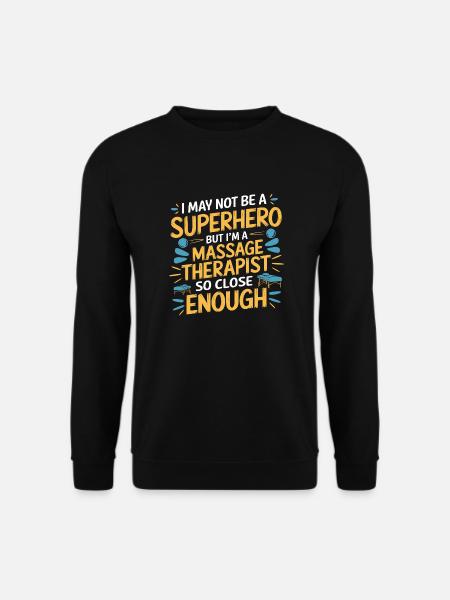 Humorvolles Design für Massage-Therapeut*innen - Unisex Pullover - Schwarz