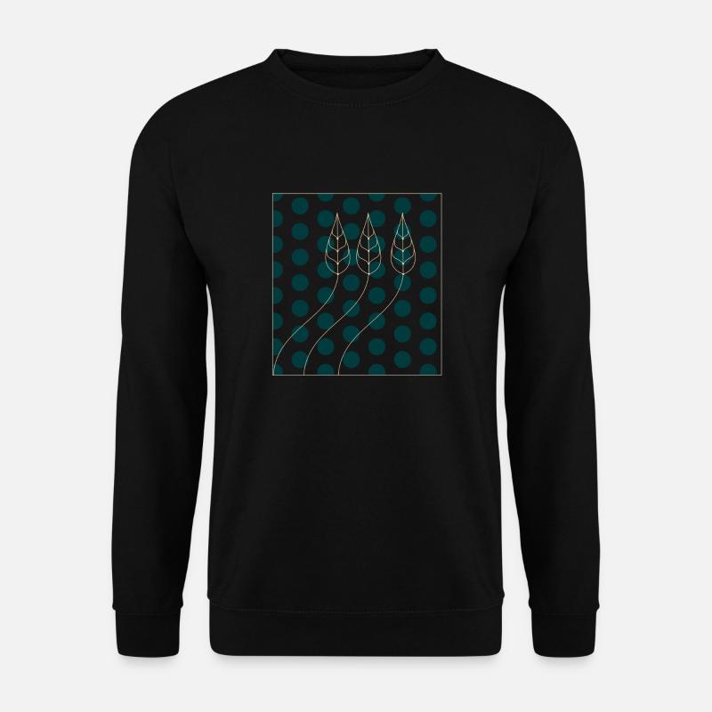 Plant Pattern Dots - Unisex Sweatshirt - black