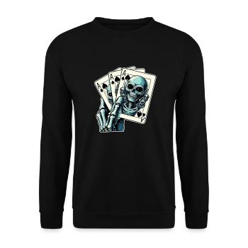 Jeu de cartes Alien - Sweat-shirt Unisexe - noir - Devant - Alina (178cm) & Michal (187cm)