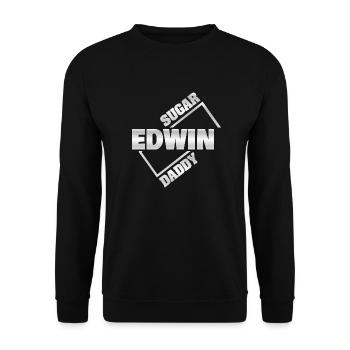 Sugar Daddy Edwin - Unisex Sweatshirt - black - Front - Alina (178cm) & Michal (187cm)