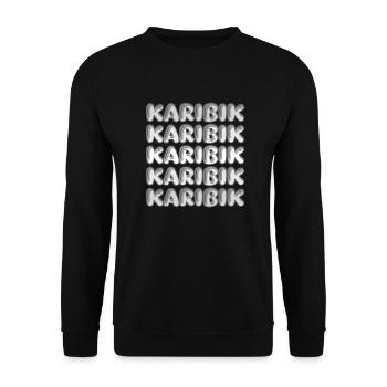 Reise Karibik - Unisex Pullover - Schwarz - Vorne - Alina (178cm) & Michal (187cm)