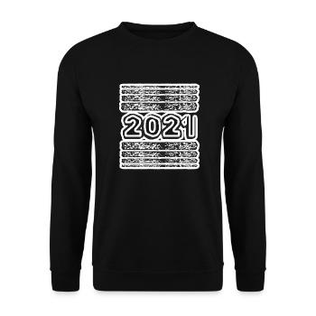 2021 - Unisex Pullover - Schwarz - Vorne - Alina (178cm) & Michal (187cm)