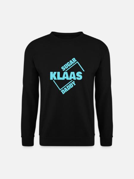 Klaas as a sugar daddy - Unisex Sweatshirt - black