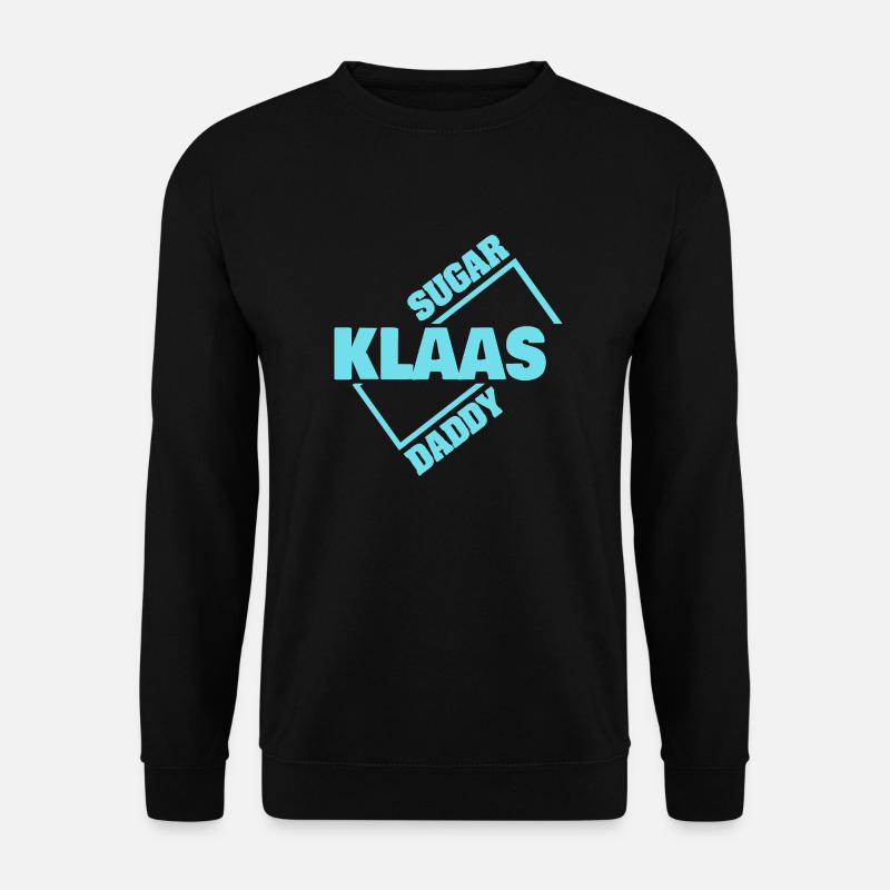 Klaas as a sugar daddy - Unisex Sweatshirt - black
