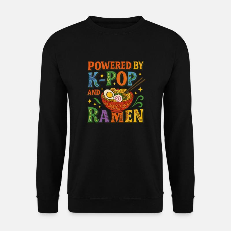 Propulsé par la K-Pop et les Ramen - Sweat-shirt Unisexe - noir