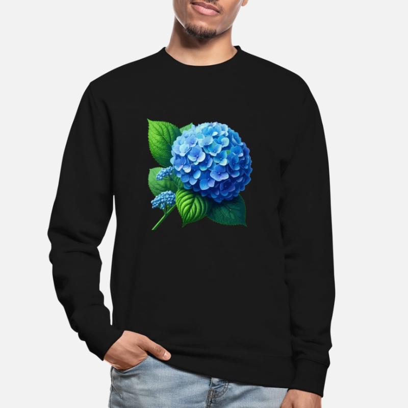 Hydrangea blue Unisex Sweatshirt