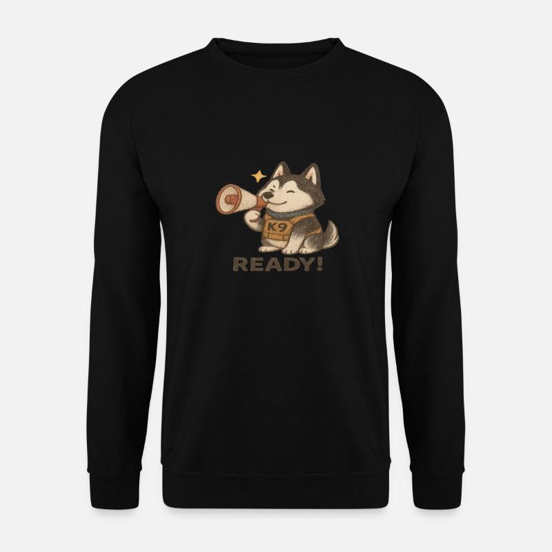 Sibirische Huskys - Unisex Pullover - Schwarz
