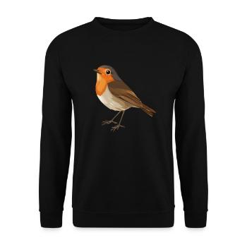 Robin - Unisex Sweatshirt - black - Front - Alina (178cm) & Michal (187cm)