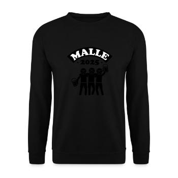Malle 2025 Équipe de fête - Sweat-shirt Unisexe - noir - Devant - Alina (178cm) & Michal (187cm)