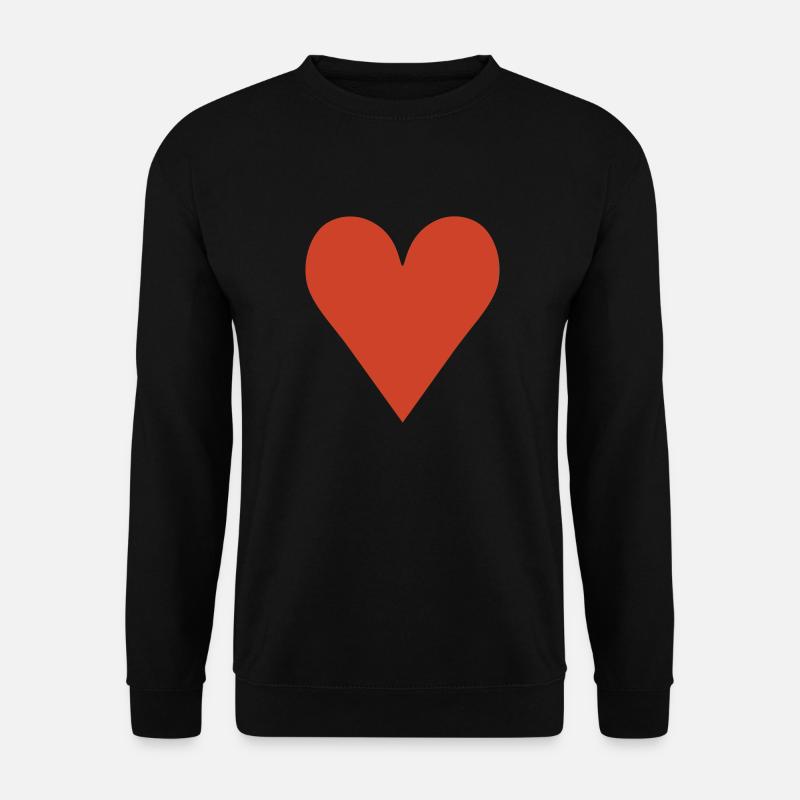 Heart / love - Unisex Pullover - Schwarz