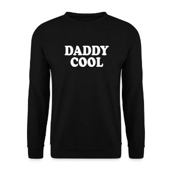 Daddy cool - Unisex Sweatshirt - black - Front - Alina (178cm) & Michal (187cm)