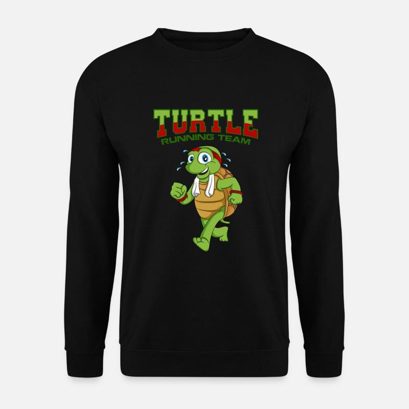Turtle running team - Unisex Pullover - Schwarz