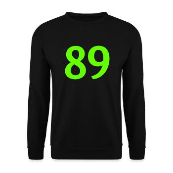 issue 89 - Unisex Sweatshirt - black - Front - Alina (178cm) & Michal (187cm)