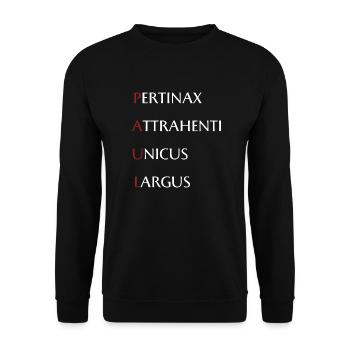 Paul - Unisex Pullover - Schwarz - Vorne - Alina (178cm) & Michal (187cm)