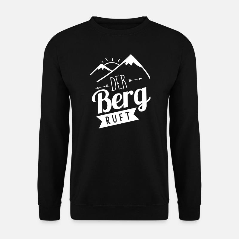 Der Berg ruft! - Unisex Pullover - Schwarz