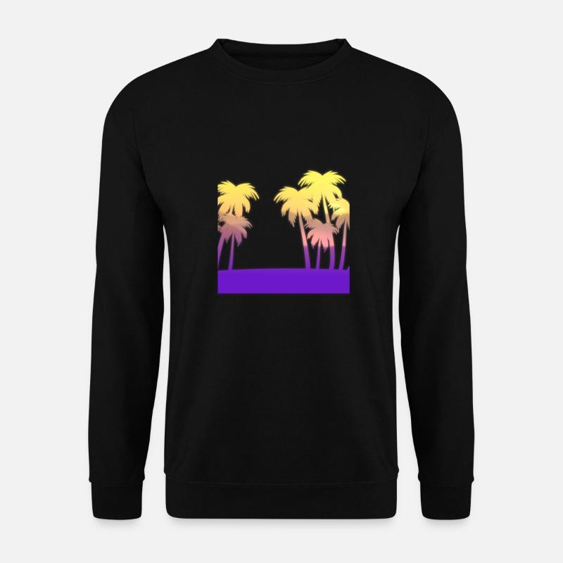 Palm island sunset - Unisex Sweatshirt - black
