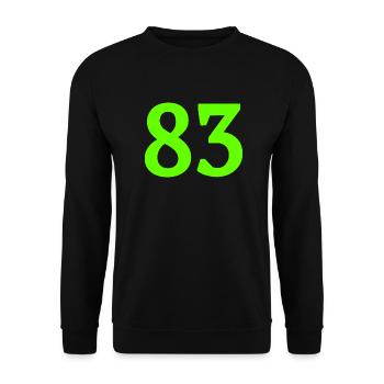 Issue 83 - Unisex Sweatshirt - black - Front - Alina (178cm) & Michal (187cm)