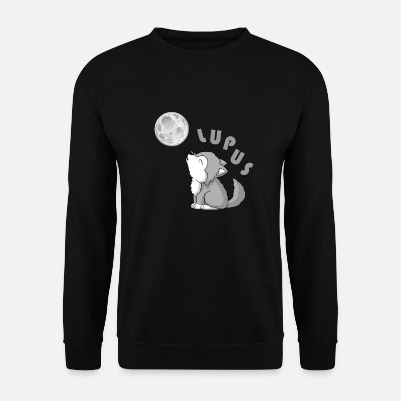doux bébé loup - Sweat-shirt Unisexe - noir