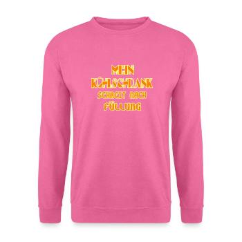 Mein Kuehlschrank schreit nach Fuellung - Unisex Pullover - Pink - Vorne