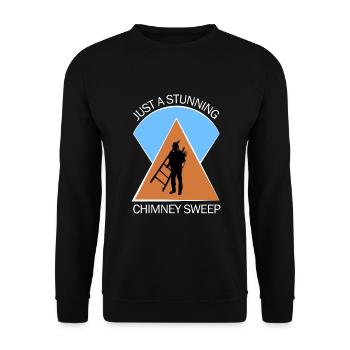 Chimney Sweep Chimney Sweep - Unisex Sweatshirt - black - Front - Alina (178cm) & Michal (187cm)