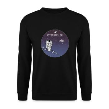 Interstellaire astronaute en orbite - Sweat-shirt Unisexe - noir - Devant - Alina (178cm) & Michal (187cm)