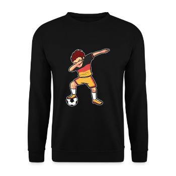 Deutschland - Unisex Pullover - Schwarz - Vorne - Alina (178cm) & Michal (187cm)