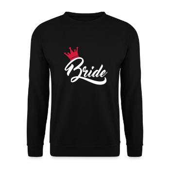 bride - Sweat-shirt Unisexe - noir - Devant - Alina (178cm) & Michal (187cm)