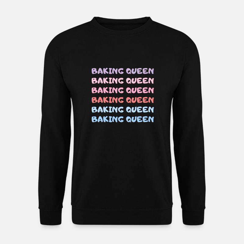 Backkönigin Lustiger Backspruch - Unisex Pullover - Schwarz