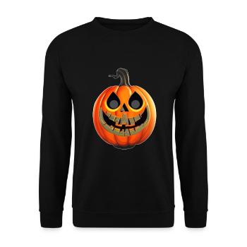 Pumpkin - Unisex Sweatshirt - black - Front - Alina (178cm) & Michal (187cm)