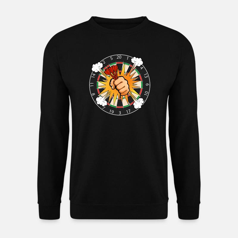 Dartboard Comic Boom - Unisex Pullover - Schwarz