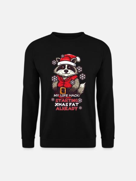 Lifehack: Uruchamianie FAT w Boże Narodzenie - Unisex sweater - sort