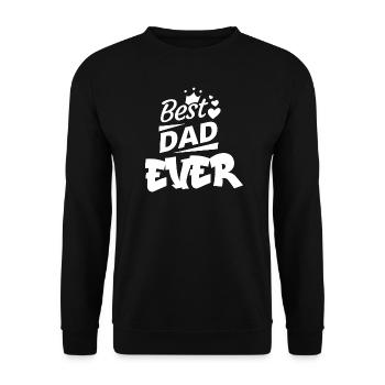 best dad ever meilleur papa - Sweat-shirt Unisexe - noir - Devant - Alina (178cm) & Michal (187cm)