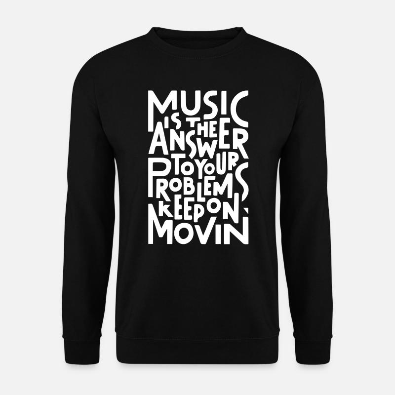 Music Is The Answer - Unisex Pullover - Schwarz