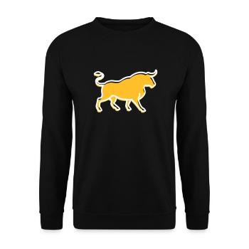 Un taureau sauvage - Sweat-shirt Unisexe - noir - Devant - Alina (178cm) & Michal (187cm)