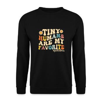 Funny NICU Nurse Pediatric Nurse - Unisex Sweatshirt - black - Front - Alina (178cm) & Michal (187cm)