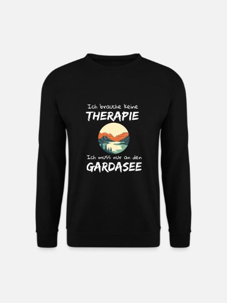 Gardasee Lago Di Garda Italien Urlaub - Unisex Pullover - Schwarz