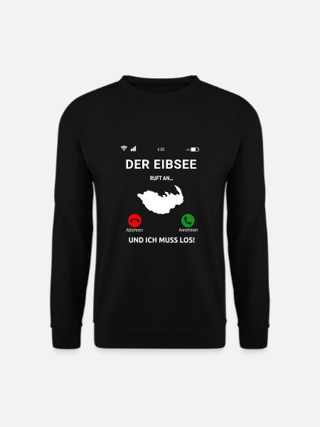Eibsee Garmisch-Partenkirchen Bayern Urlaub - Unisex Pullover - Schwarz