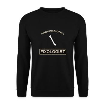 HANDYMAN: Fixologiste professionnel - Sweat-shirt Unisexe - noir - Devant - Alina (178cm) & Michal (187cm)