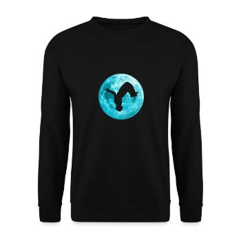 Parkour Freerunning Backflip Freestyle Acrobatics - Sweat-shirt Unisexe - noir - Devant - Alina (178cm) & Michal (187cm)
