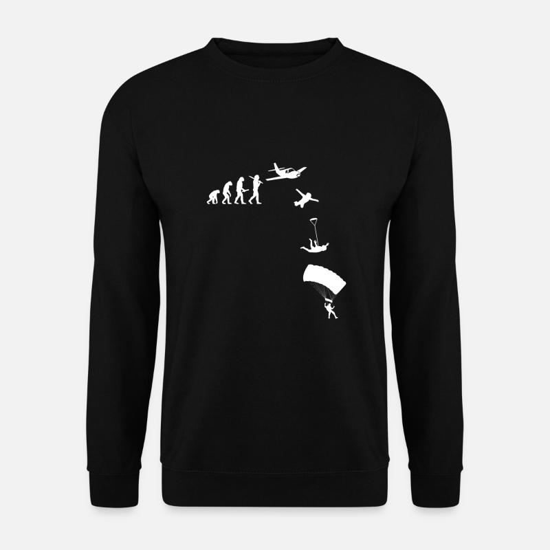 Skydiving, Skyive, Freefly, Fallschirm - Unisex Pullover - Schwarz