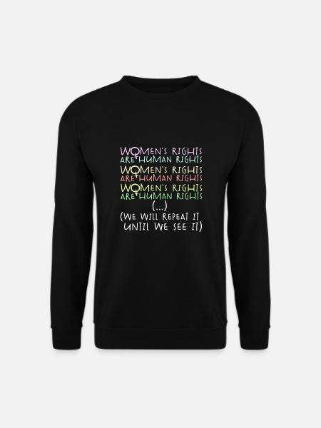 Frauenrechte, Menschenrechte, Gleichberechtigung - Unisex Pullover - Schwarz