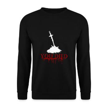 You Died Souls - Unisex Sweatshirt - black - Front - Alina (178cm) & Michal (187cm)