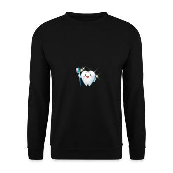 Tooth fairy - Unisex Sweatshirt - black - Front - Alina (178cm) & Michal (187cm)