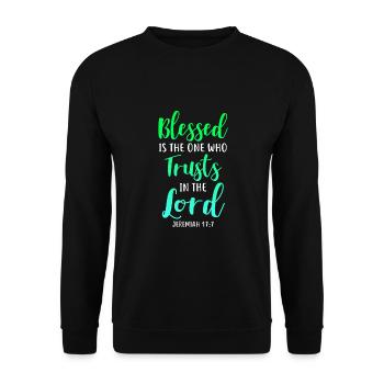 Foi, Liebe espérance religion Jésus Noël - Sweat-shirt Unisexe - noir - Devant - Alina (178cm) & Michal (187cm)