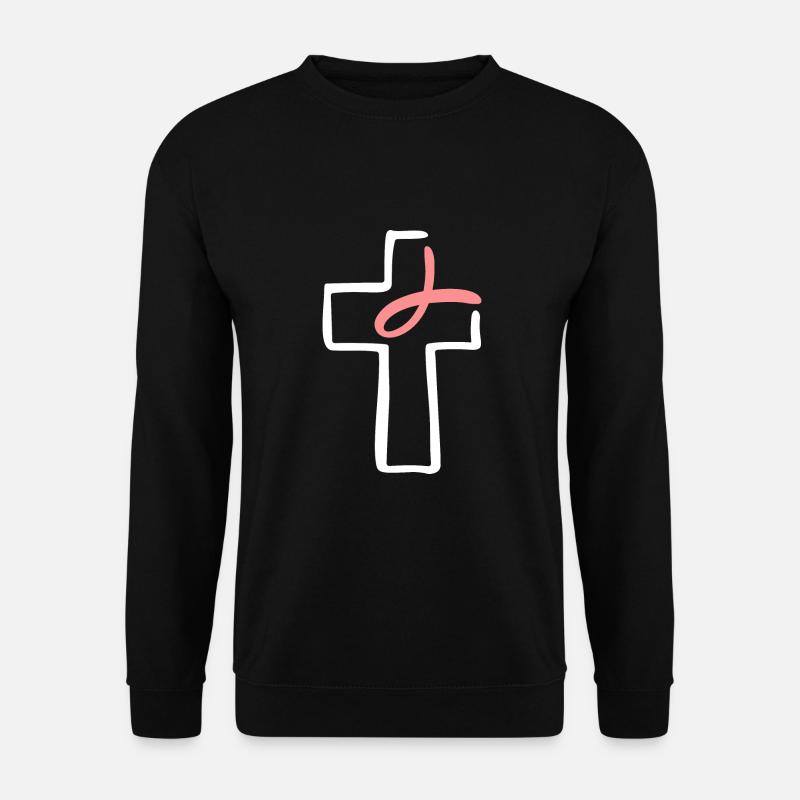 Glaube, LIebe Hoffnung Religion Weihnachtsgeschenk - Unisex Pullover - Schwarz